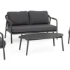 Salotti Completi>Bizzotto SET4 SALOTTO C-C MIRAVET ANT/VERDE
