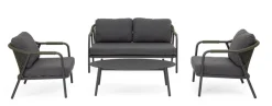 Salotti Completi>Bizzotto SET4 SALOTTO C-C MIRAVET ANT/VERDE
