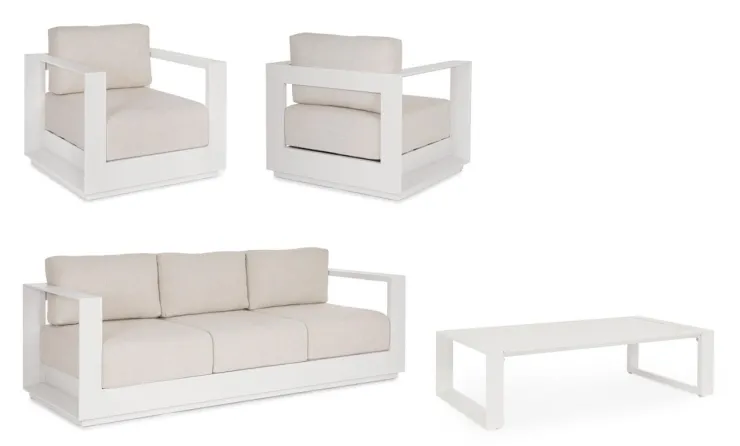 Salotti Completi>Bizzotto SET4 SALOTTO C-C MOSES VAPOR YK15