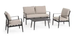 Salotti Completi>Bizzotto SET4 SALOTTO C-C NEBULA ANTRACITE YK13