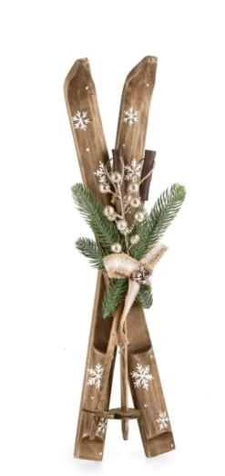Oggettistica>Bizzotto SET2 SCI CHAMONIX NATURALE C-RACCHETTA