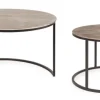 Tavolini>Bizzotto SET2 TAVOLINI IN ALLUMINIO X34 - AMIRA