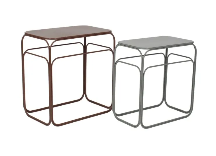 Tavolini>Bizzotto SET2 TAVOLINO CLARITY RETT
