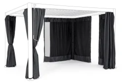 Pergole E Gazebo>Bizzotto SET4 TELI LAT+ZANZ PERGOLA OCEAN 3X4 ANT