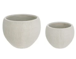 Vasi E Coprivasi>Bizzotto SET2 VASO BRUSH SFERA BEIGE