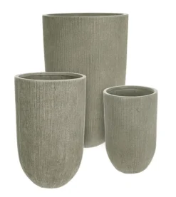 Vasi E Coprivasi>Bizzotto SET3 VASO BRUSH TO ALTO SALVIA