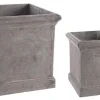 Vasi E Coprivasi>Bizzotto SET2 VASO CEMENT QU GRIGIO
