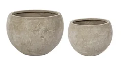 Vasi E Coprivasi>Bizzotto SET2 VASO CEMENT SFERA SABBIA