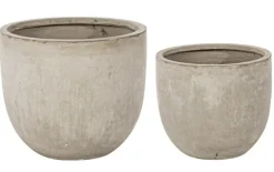Vasi E Coprivasi>Bizzotto SET2 VASO CEMENT TO BASSO SABBIA