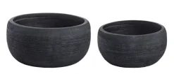 Vasi E Coprivasi>Bizzotto SET2 VASO GRAFFITI CIOTOLA NERO