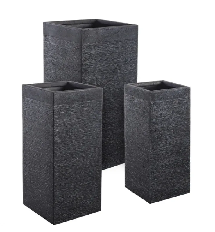Vasi E Coprivasi>Bizzotto SET3 VASO GRAFFITI QU NERO ALTO