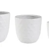 Vasi E Coprivasi>Bizzotto SET3 VASO PYRAMID BOMB BIANCO