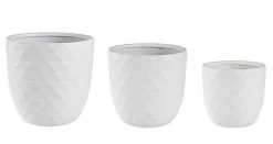 Vasi E Coprivasi>Bizzotto SET3 VASO PYRAMID BOMB BIANCO