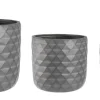 Vasi E Coprivasi>Bizzotto SET3 VASO PYRAMID TO ANTRACITE