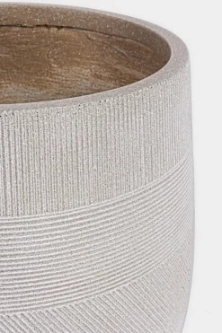 Vasi E Coprivasi>Bizzotto SET2 VASO RIGO BOMB BEIGE ALTO