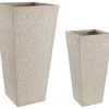 Vasi E Coprivasi>Bizzotto SET2 VASO ROCCIA QU ALTO SABBIA