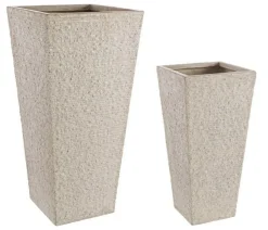Vasi E Coprivasi>Bizzotto SET2 VASO ROCCIA QU ALTO SABBIA