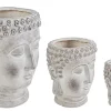 Vasi E Coprivasi>Bizzotto SET3 VASO TESTA BUDDHA