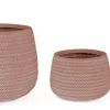 Vasi E Coprivasi>Bizzotto SET3 VASO TRESSAGE TO TERRACOTTA