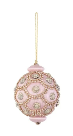 Pendagli>Bizzotto SFERA CRYSTAL ROSA CIPRIA D80