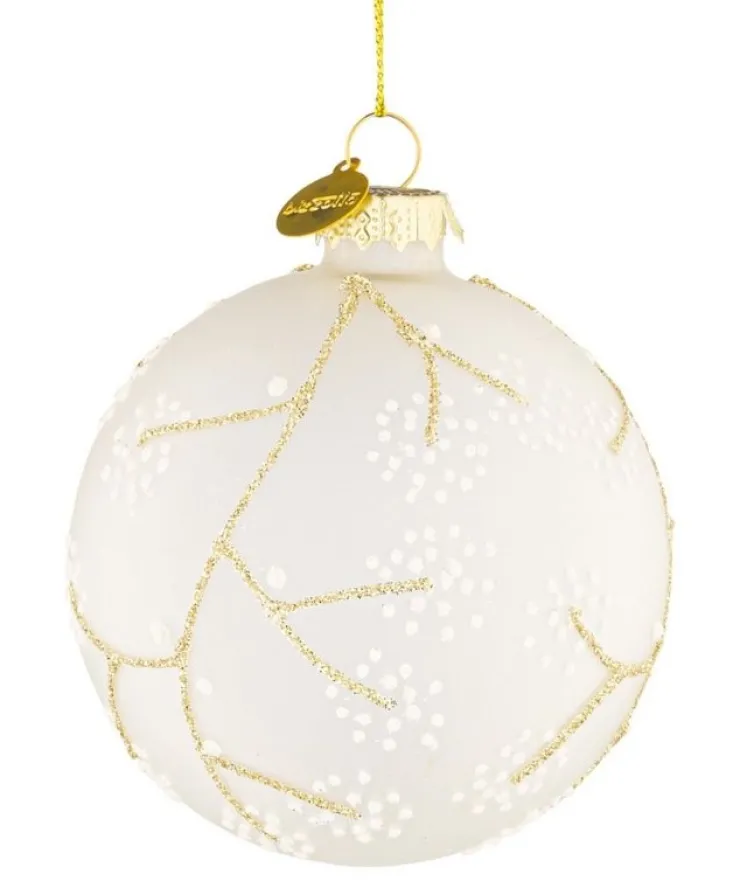 Sfere>Bizzotto SFERA VT FLORAL BIANCO OP D80