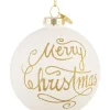 Sfere>Bizzotto SFERA VT MERRY CHRISTMAS BIANCO D80
