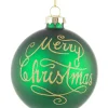 Sfere>Bizzotto SFERA VT MERRY CHRISTMAS VERDE D80