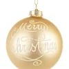 Sfere>Bizzotto SFERA VT MERRY CHRISTMAS CHAMPAGNE D80