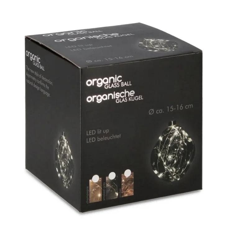 Sfere>Bizzotto SFERA VT ORGANIC GRIG-TRASP D150 C-LED