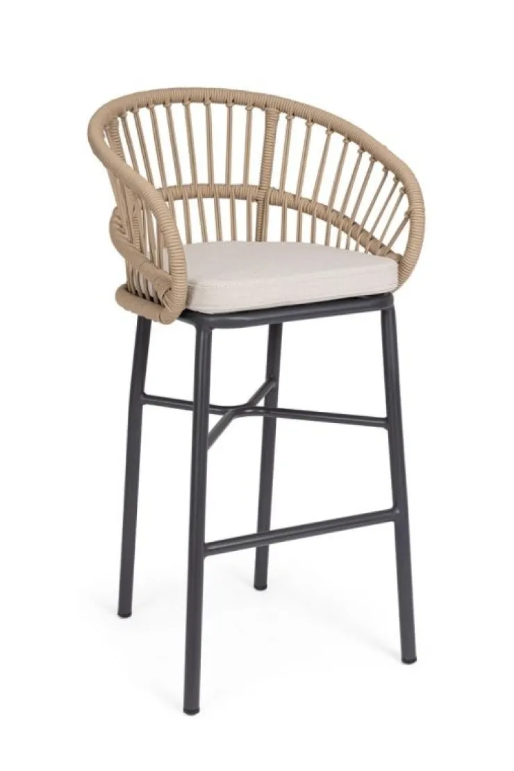 Sgabelli>Bizzotto SGABELLO BAR C-C ODIVELAS BEIGE