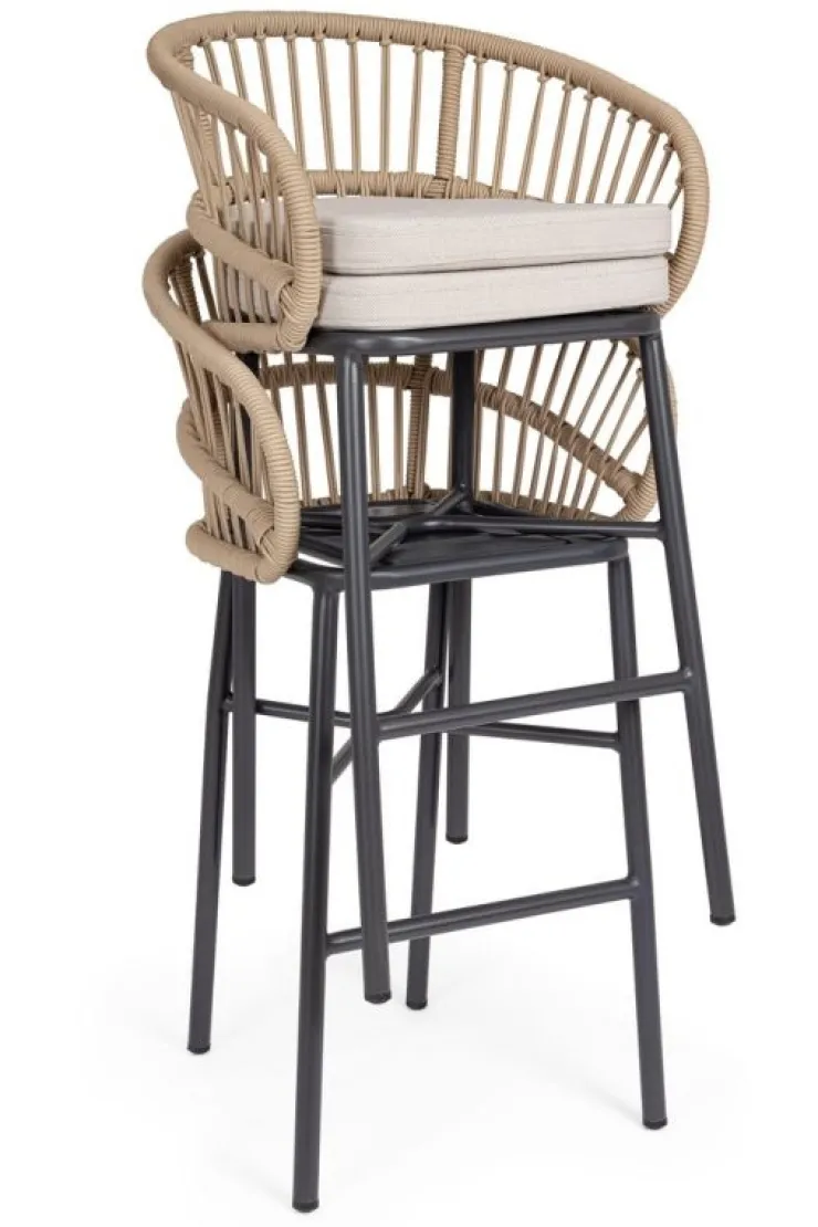 Sgabelli>Bizzotto SGABELLO BAR C-C ODIVELAS BEIGE