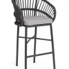 Sgabelli>Bizzotto SGABELLO BAR C-C ODIVELAS ANTRACITE