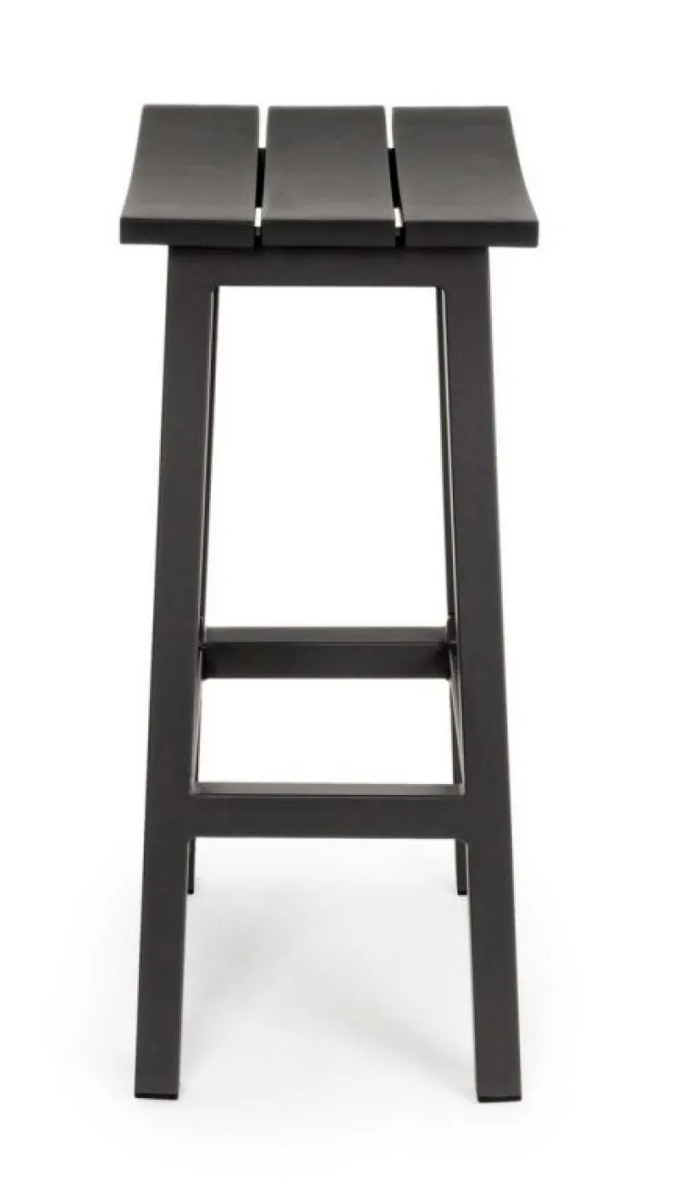Sgabelli>Bizzotto SGABELLO BAR IN ALLUMINIO ANTRACITE YK13 - SKIPPER