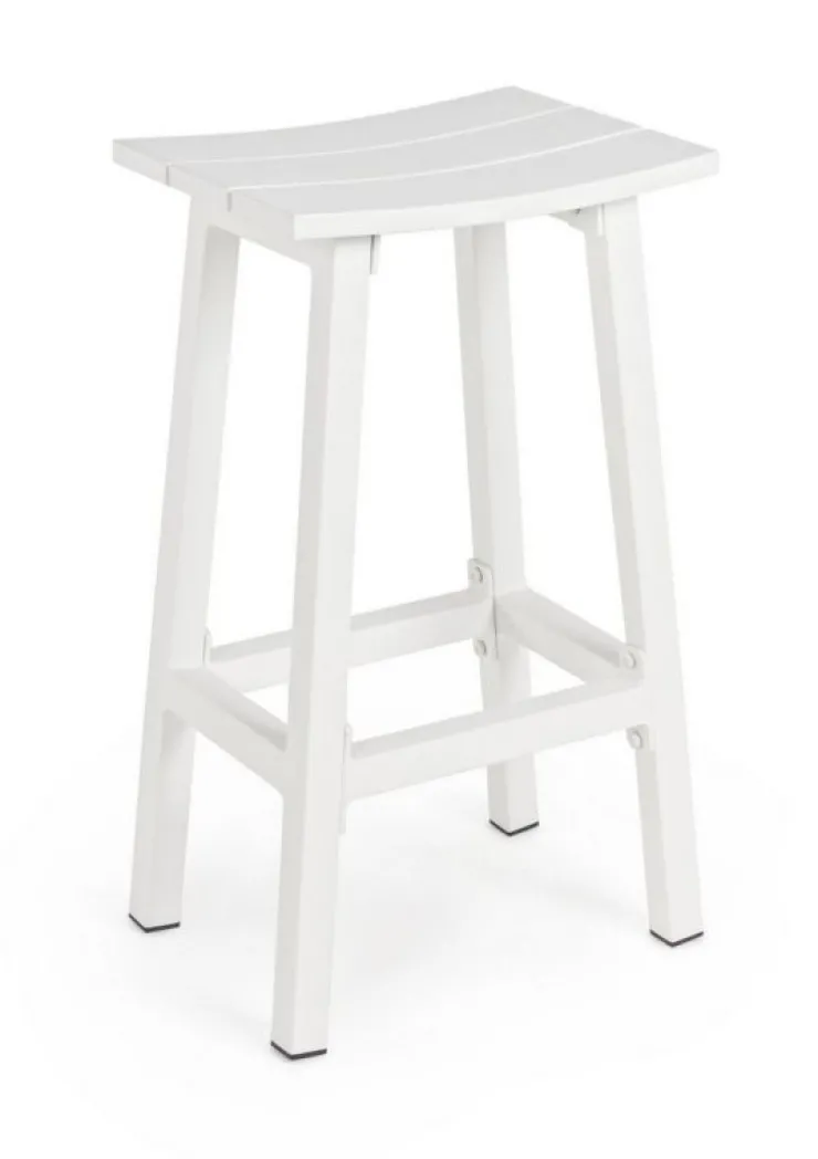 Sgabelli>Bizzotto SGABELLO BAR IN ALLUMINIO BIANCO YK11 - SKIPPER