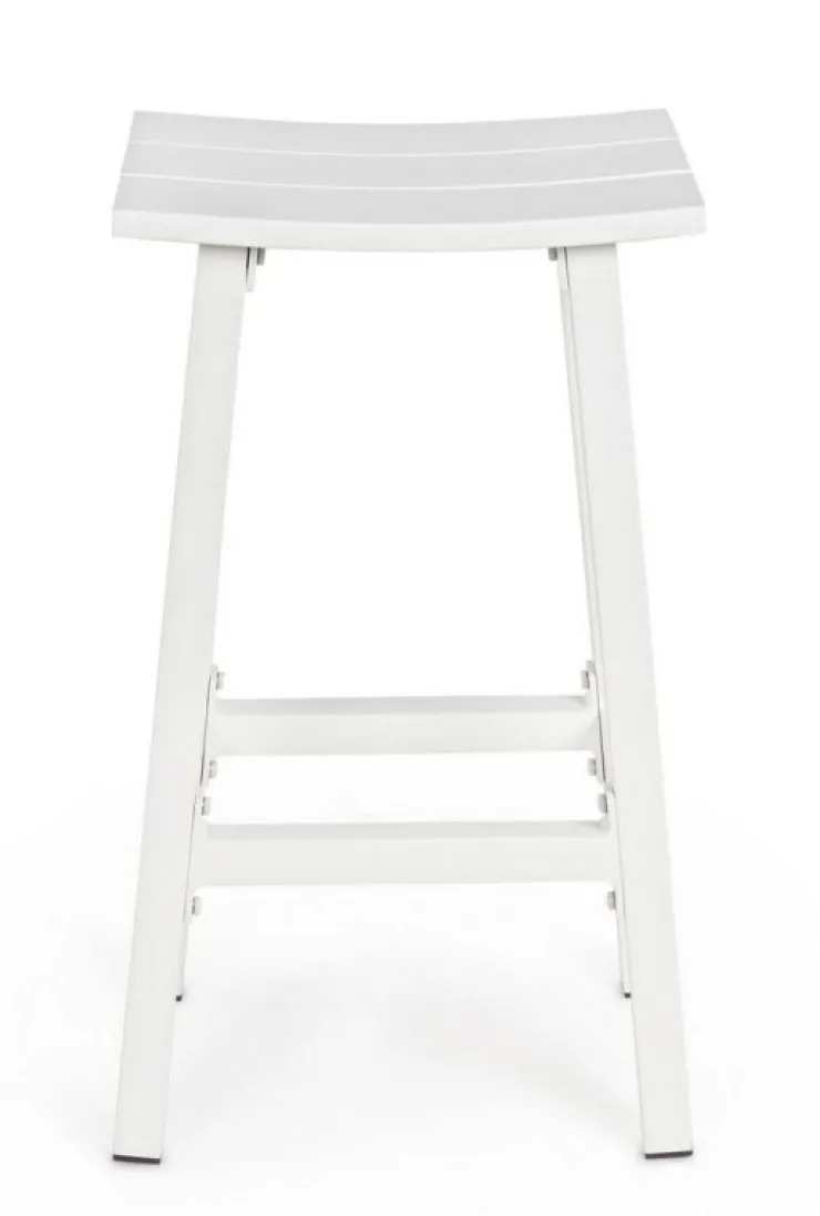 Sgabelli>Bizzotto SGABELLO BAR IN ALLUMINIO BIANCO YK11 - SKIPPER
