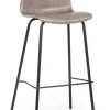 Sgabelli Bar>Bizzotto SGABELLO BAR IN ECOPELLE BEIGE - KYRA