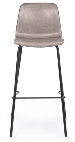 Sgabelli Bar>Bizzotto SGABELLO BAR IN ECOPELLE BEIGE - KYRA