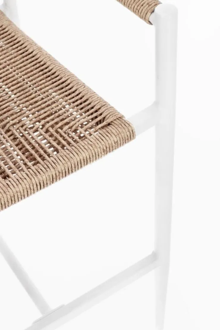 Sgabelli>Bizzotto SGABELLO BAR JANDIA BIANCO/BEIGE