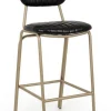 Sgabelli Bar>Bizzotto SGABELLO IN ECOPELLE NERO - ADDY