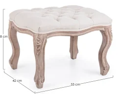 Pouf>Bizzotto SGABELLO IN TESSUTO - DIVA