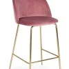 Sgabelli Bar>Bizzotto SGABELLO IN VELLUTO BLUSH - CARRY