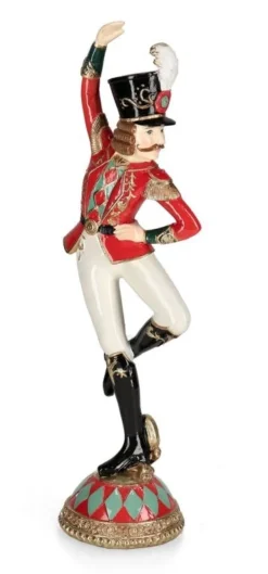 Oggettistica>Bizzotto SOLDATINO JOCELIN STAND ROSSO-BIA H29,4