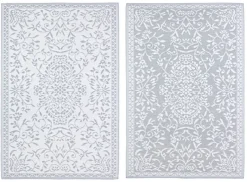 Tappeti Per Esterno>Bizzotto TAPPETO BIANCO GRIGIO 150X210 - ANSEDONIA