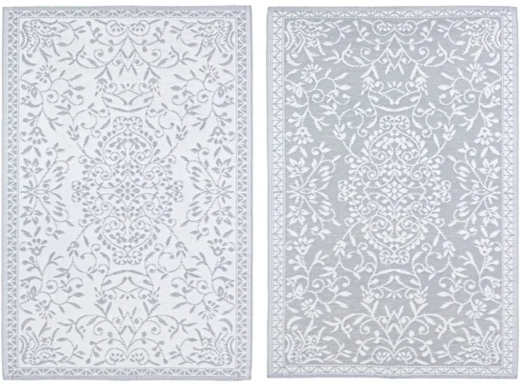 Tappeti Per Esterno>Bizzotto TAPPETO BIANCO GRIGIO 120X180 - ANSEDONIA