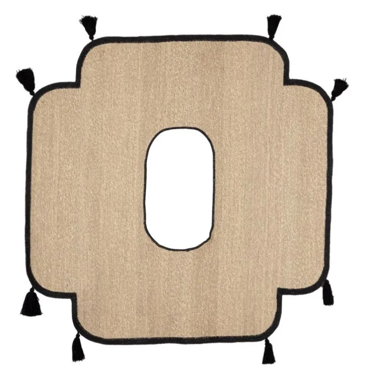 Tappeti>Bizzotto TAPPETO HUE NATURALE NERO 134X138
