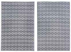 Tappeti Per Esterno>Bizzotto TAPPETO NERO BIANCO 120X180 - TIRRENIA