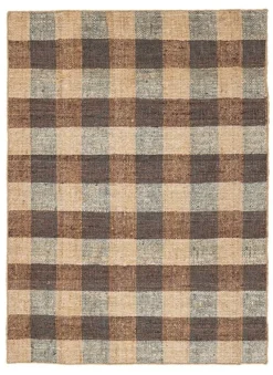 Tappeti>Bizzotto TAPPETO RUANDA QUADRI MARRONE 200X300