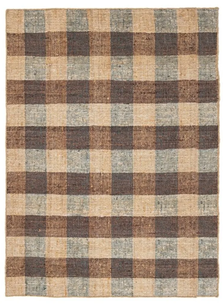 Tappeti>Bizzotto TAPPETO RUANDA QUADRI MARRONE 200X300