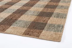 Tappeti>Bizzotto TAPPETO RUANDA QUADRI MARRONE 160X230