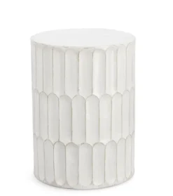 Tavolini>Bizzotto TAVOLINO CAESAR D40.5 BIANCO